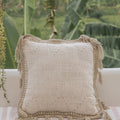 Gaia Hand Stitched Cotton Throw Pillow