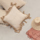Gaia Hand Stitched Cotton Throw Pillow