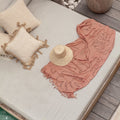 Gaia Hand Stitched Cotton Throw Pillow Medium