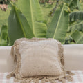 Gaia Hand Stitched Cotton Throw Pillow
