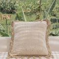 Gaia Hand Stitched Cotton Throw Pillow