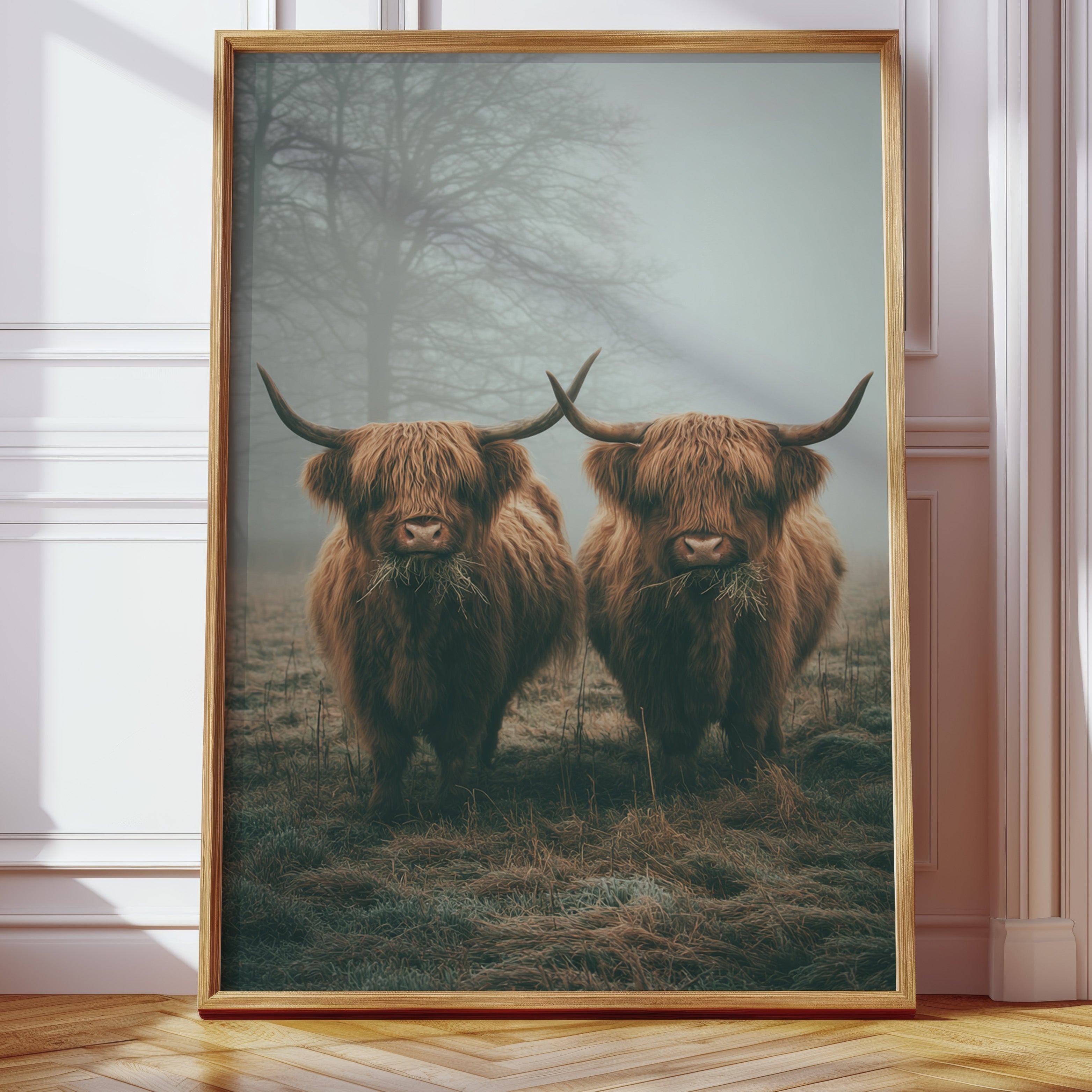 Gentle Giants Beneath Misty Skies Main image