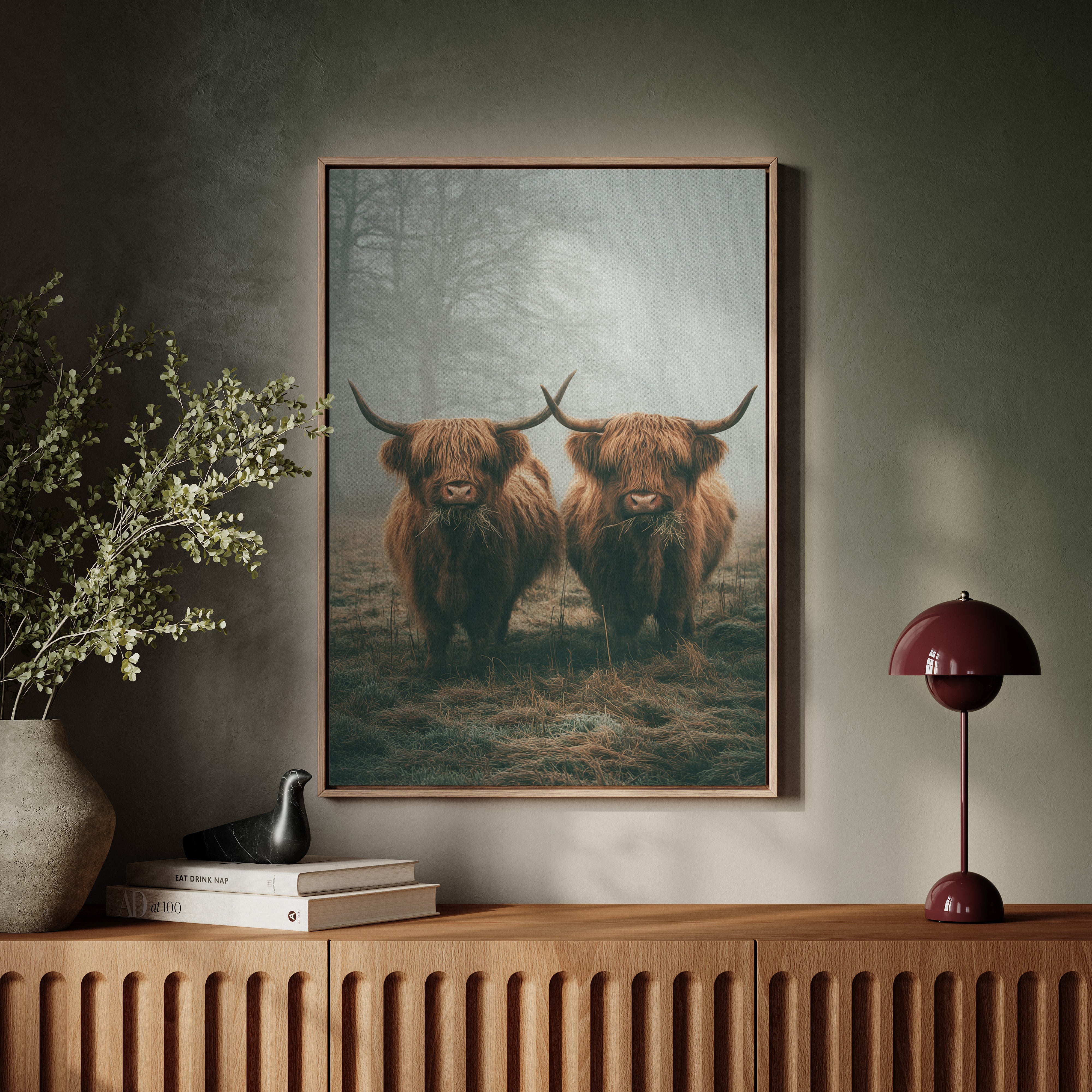 Gentle Giants Beneath Misty Skies Secondary image