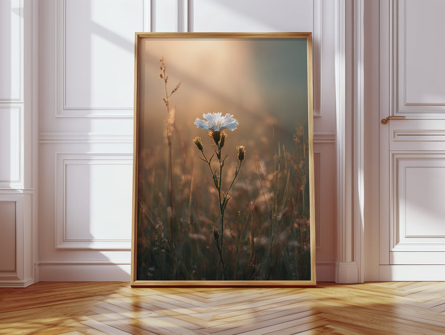 A Single Bloom In Sunrise's Embrace