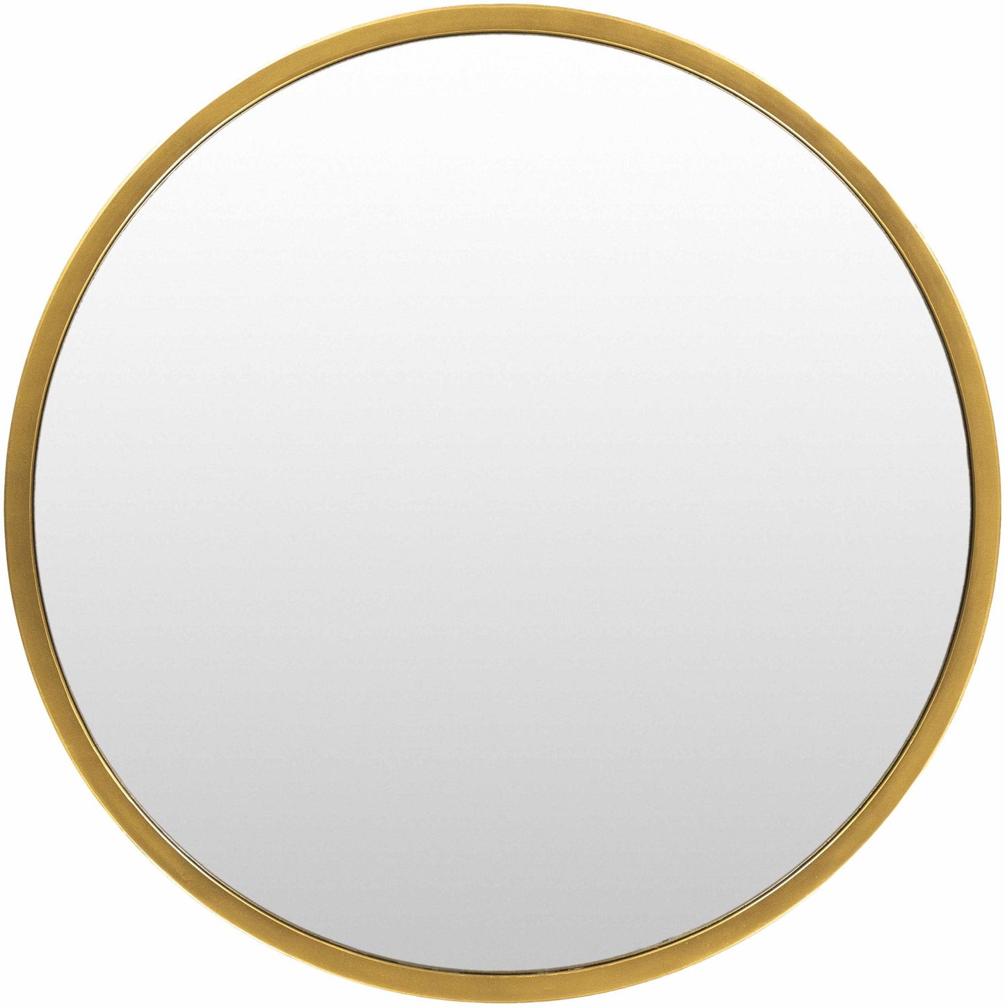 Guindarohan Gold Frame Round Mirror 22" Round