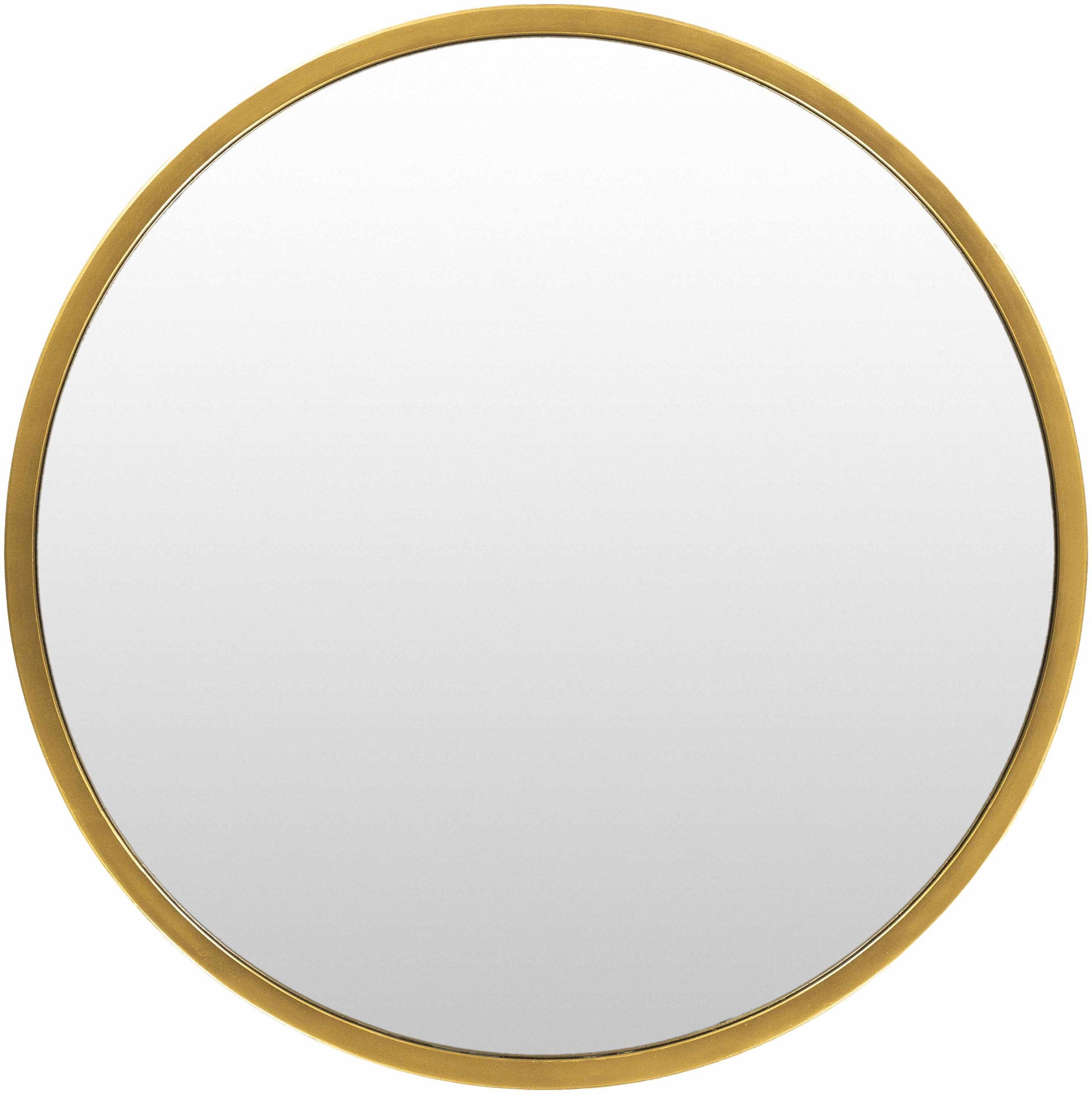Guindarohan Gold Frame Round Mirror 22" Round