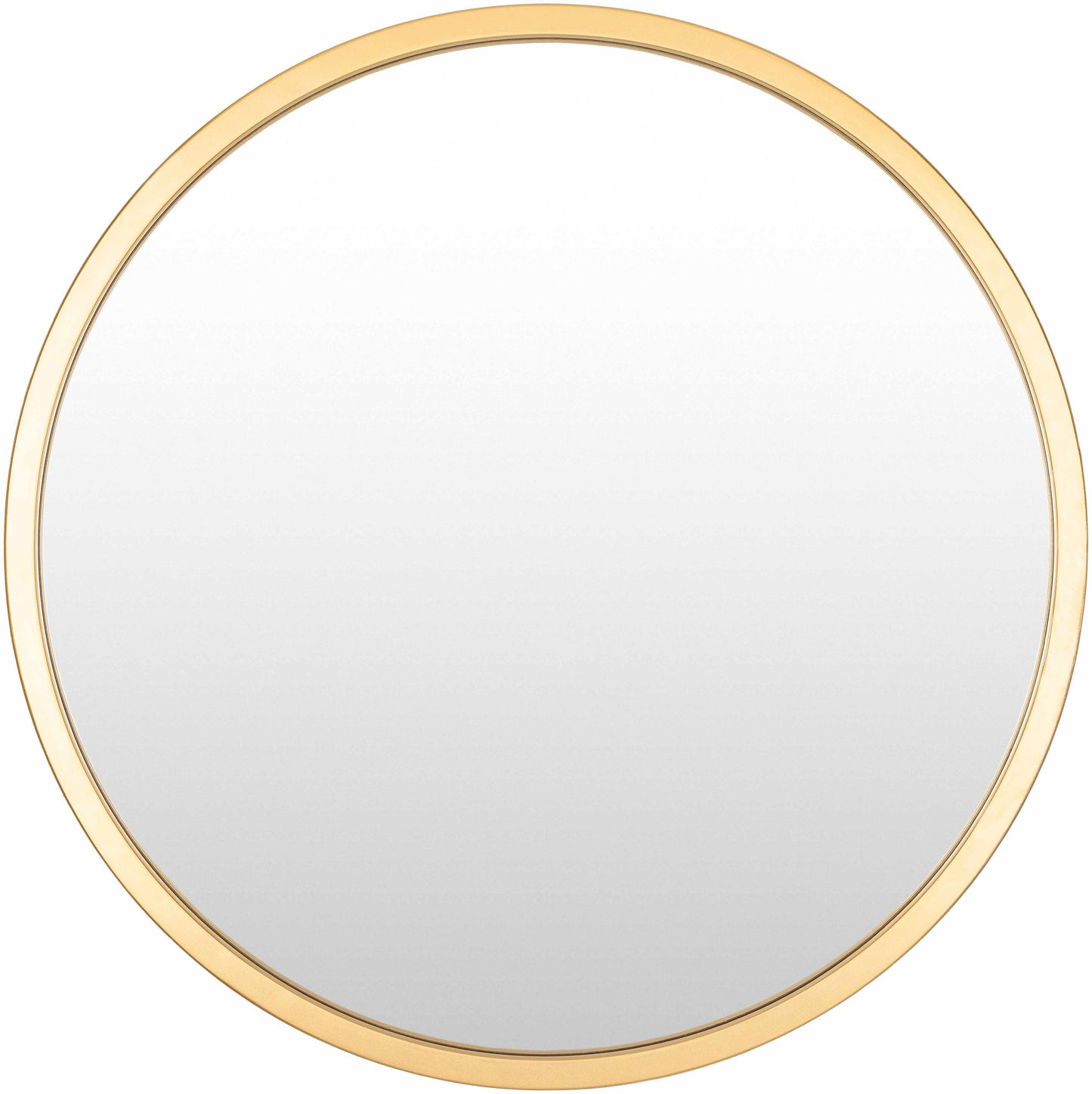 Guindarohan Gold Frame Round Mirror 27" Round