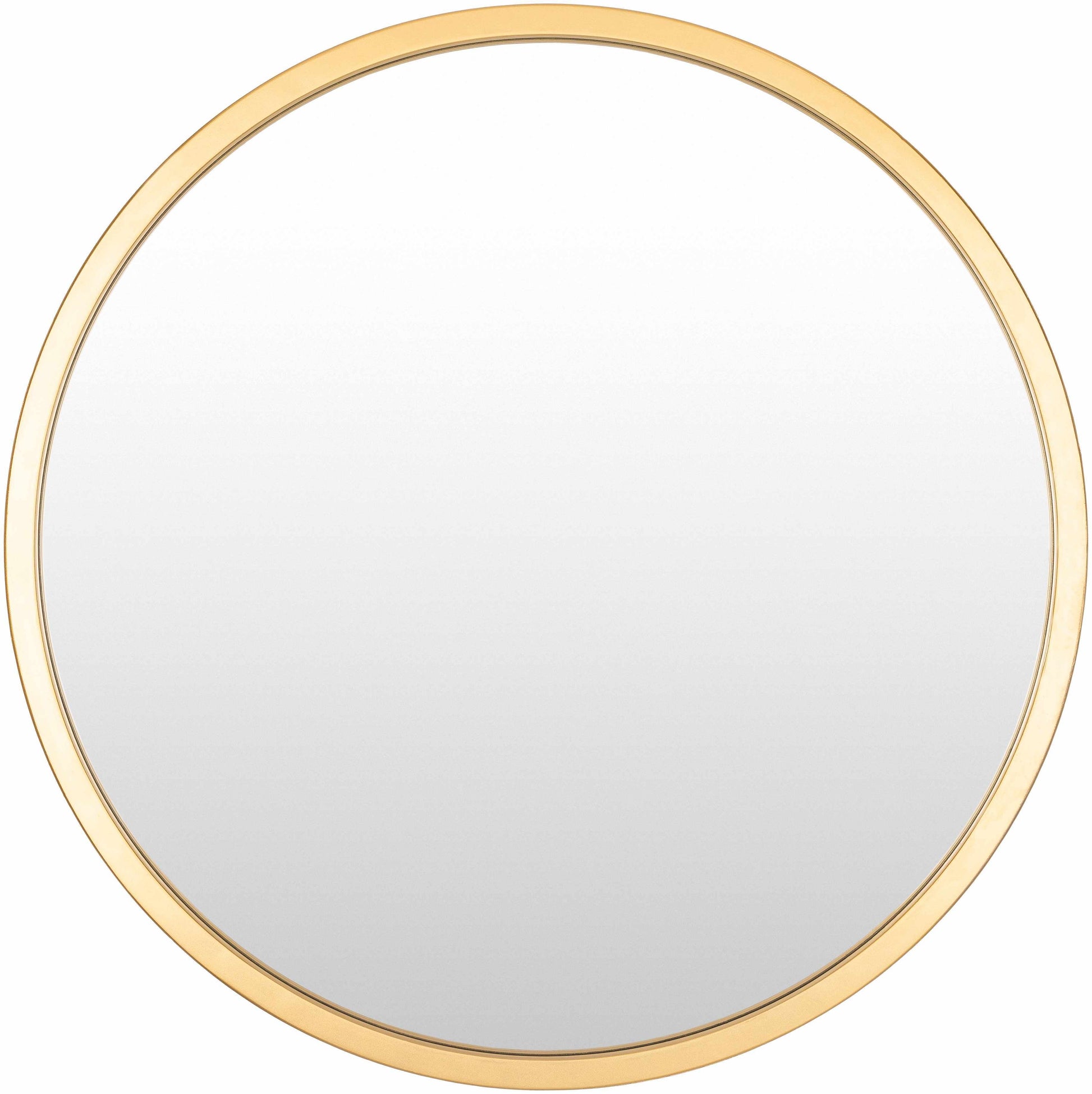 Guindarohan Gold Frame Round Mirror 27" Round