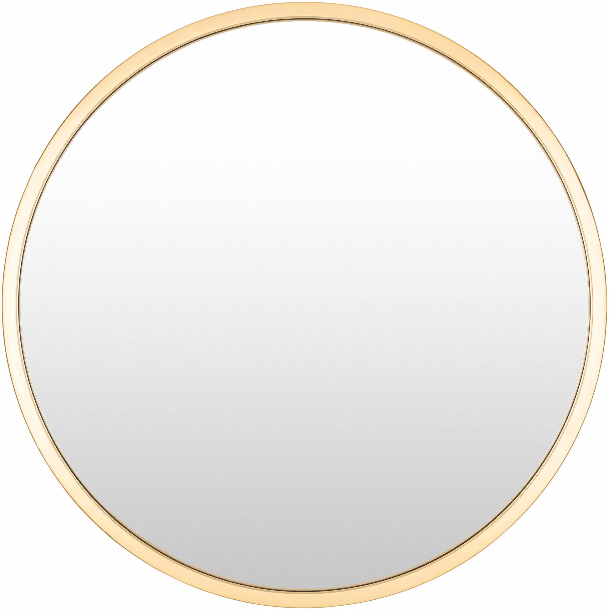 Guindarohan Gold Frame Round Mirror 32" Round