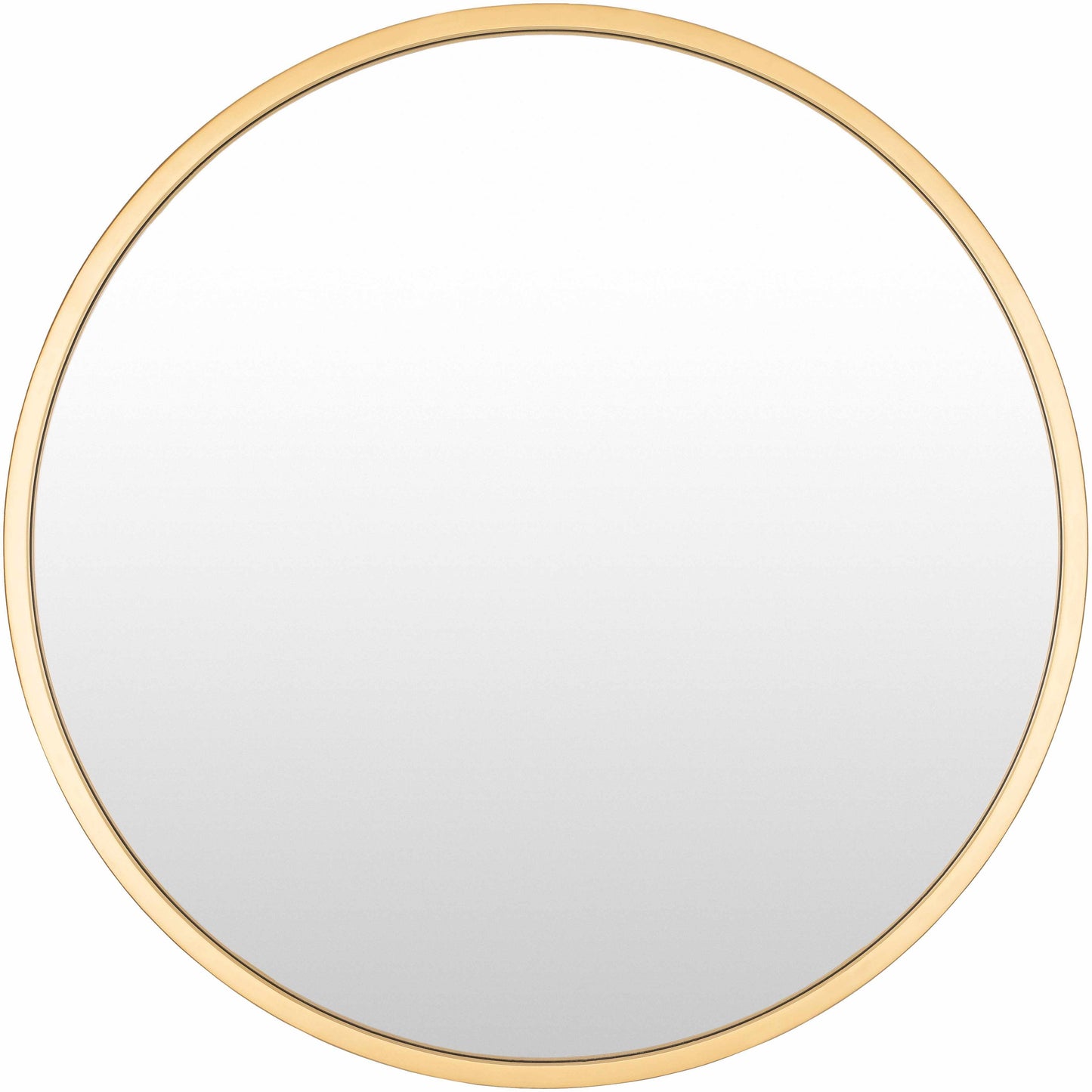 Guindarohan Gold Frame Round Mirror 36" Round