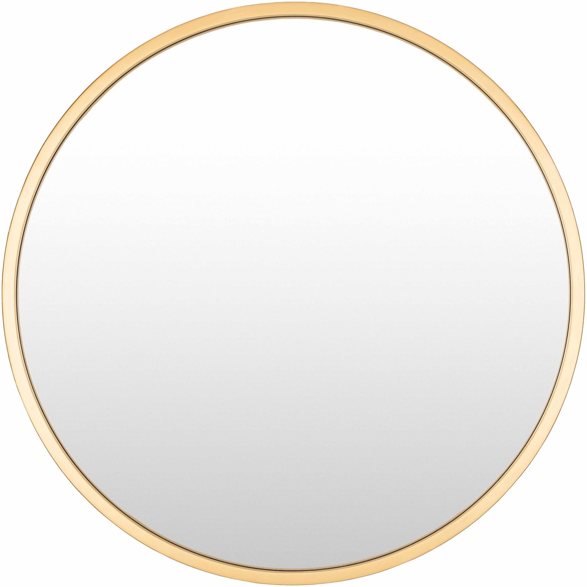 Guindarohan Gold Frame Round Mirror 36" Round