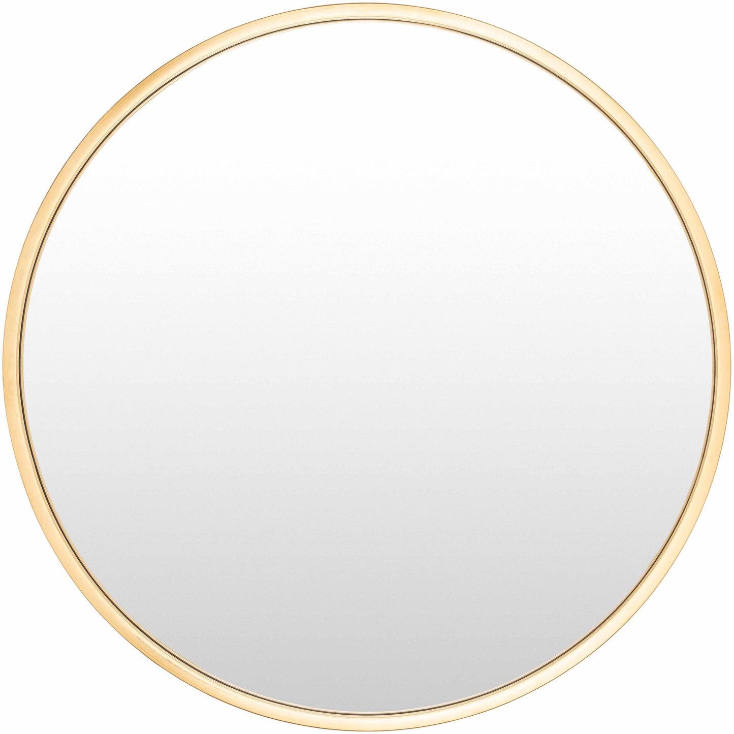 Guindarohan Gold Frame Round Mirror 40" Round