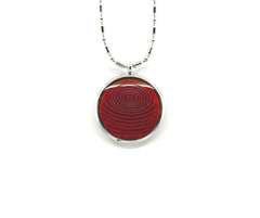Ion Glass Defense Pendant 31MM Rose Coral