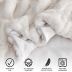 Ruched Faux Fur Throw Blanket – Alondra Collection