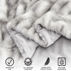 Ruched Faux Fur Throw Blanket – Alondra Collection