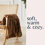 Ruched Faux Fur Throw Blanket – Alondra Collection