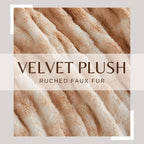 Ruched Faux Fur Throw Blanket – Alondra Collection