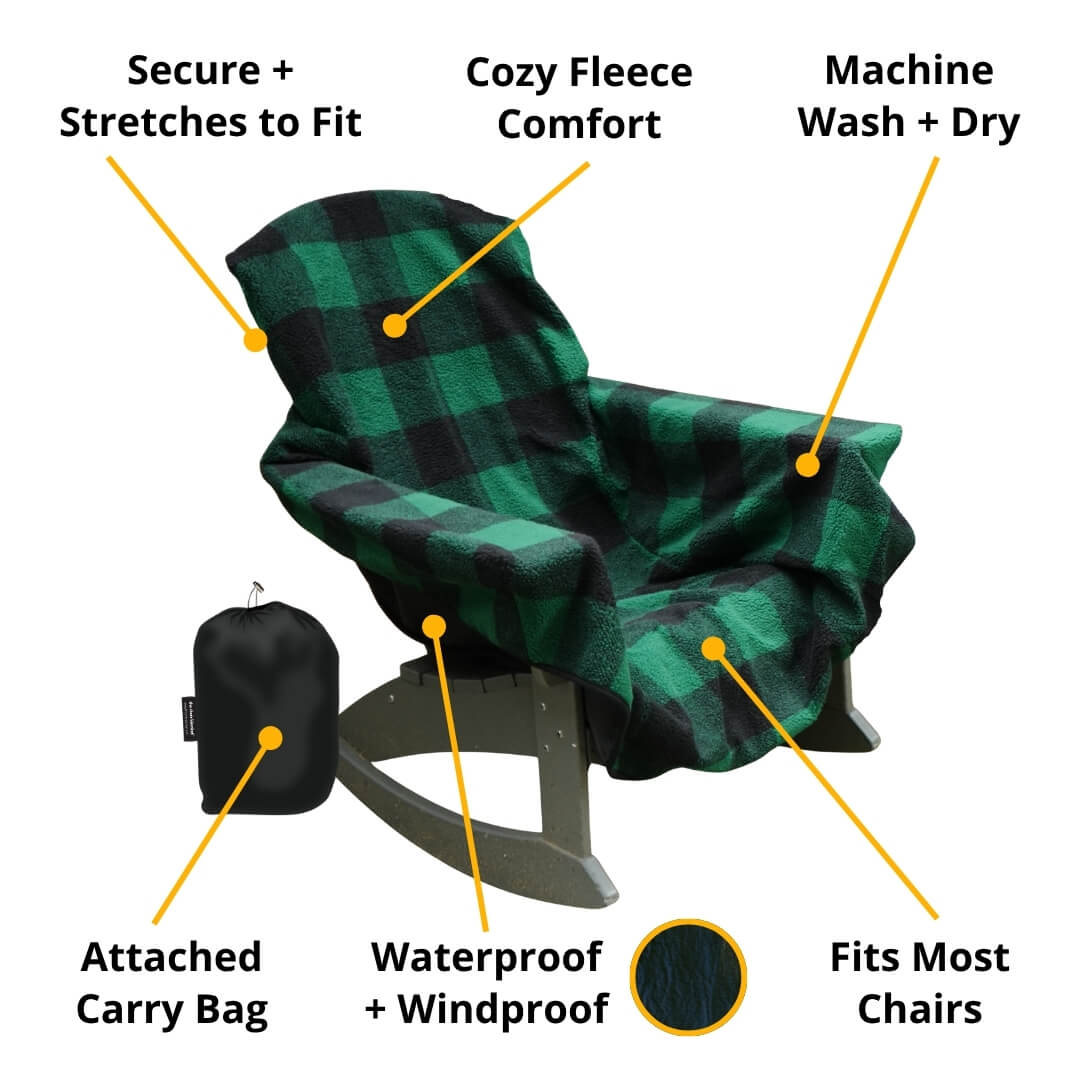 The Chair Blanket Green 1 Chair Blanket - $49.95