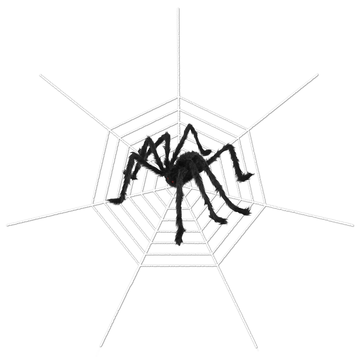 Outdoor 59inch Halloween Spider with 126 inch Tarantula