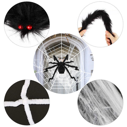 Outdoor 59inch Halloween Spider with 126 inch Tarantula