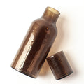 Handblown Hammered Glass Carafe Smoke