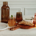 Handblown Hammered Glass Carafe
