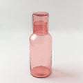 Handblown Hammered Glass Carafe Blush