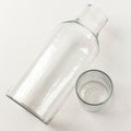Handblown Hammered Glass Carafe Clear