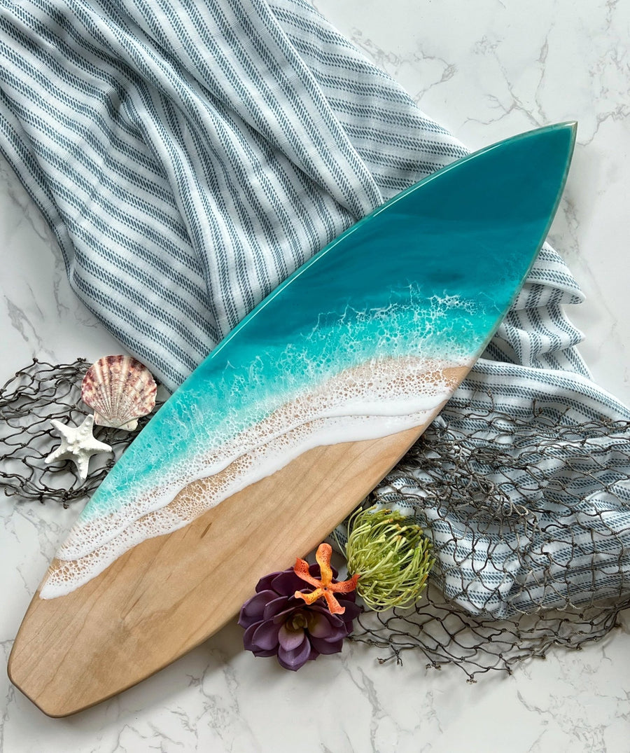 Hardwood Surfboards Maple Take Me to Tahiti- (Light Turquoise)