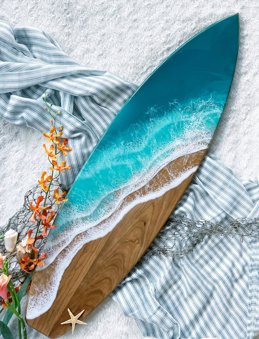 Hardwood Surfboards Cherry Take Me to Tahiti- (Light Turquoise)