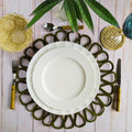 Harmony Handwoven Iraca Placemat Dark Green