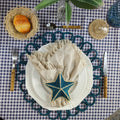 Harmony Handwoven Iraca Placemat Navy Blue