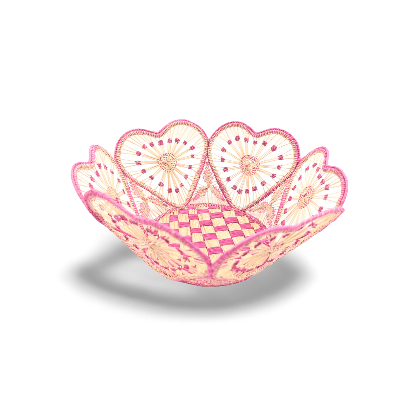 Heartfelt Woven Bread Basket Accented Borders