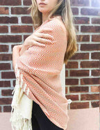 Herringbone Turkish Towel Orange