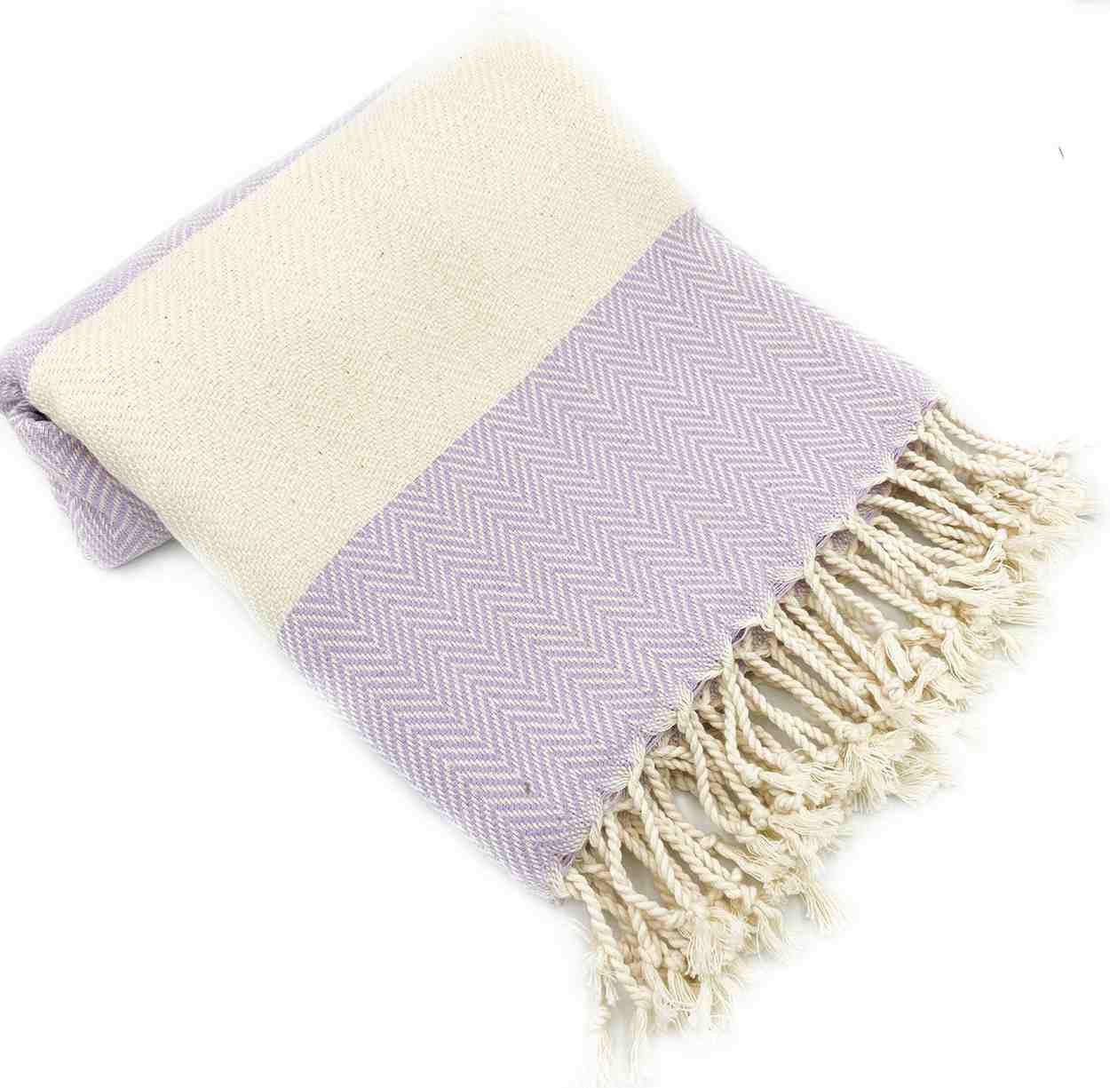 Herringbone Turkish Towel Lilac