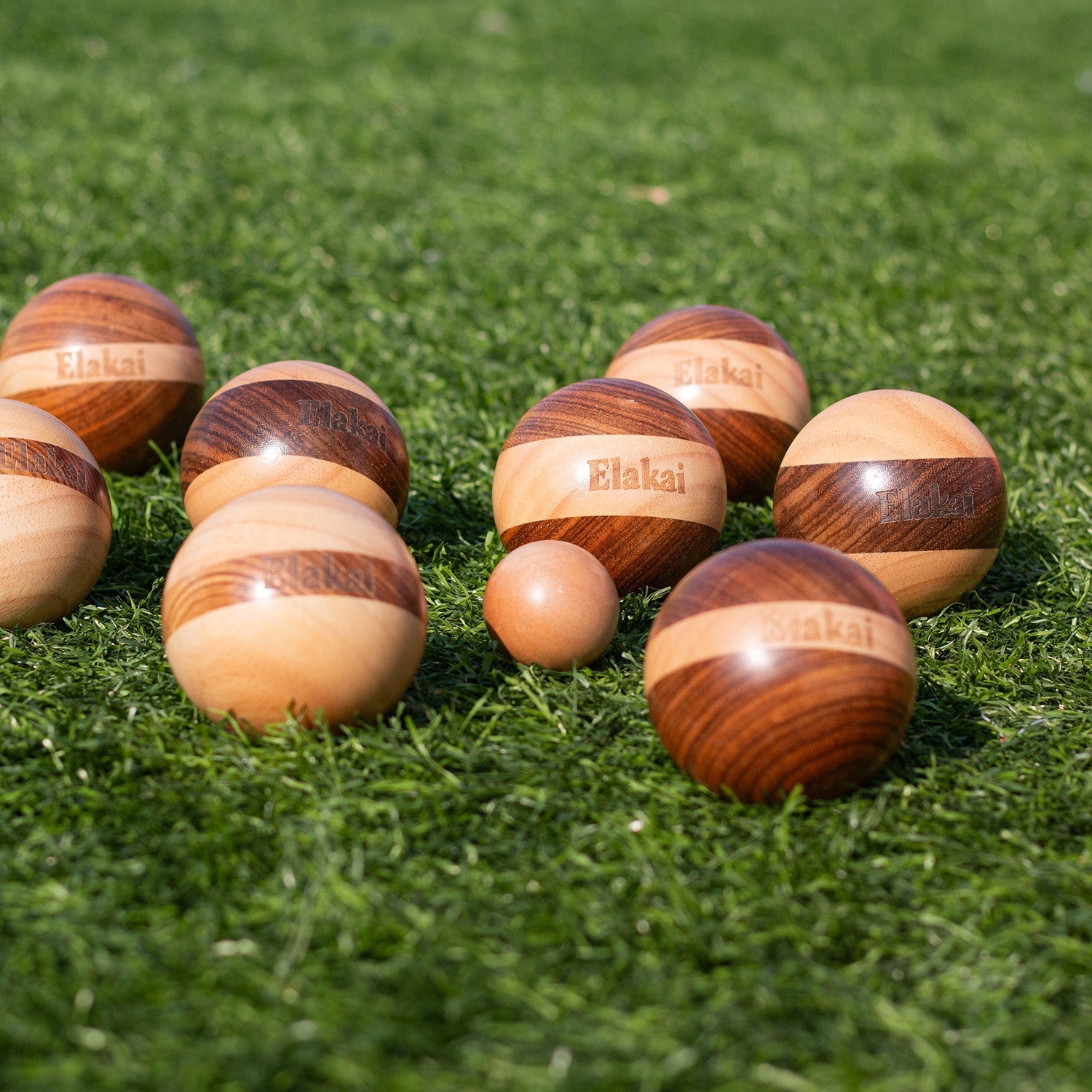 Hevea Wood 72mm Travel Bocce Set Secondary image