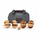 Hevea Wood 72mm Travel Bocce Set