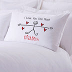 I Love You This Much Personalized Sleeping Pillowcase Default Title