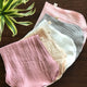 Set of 5 Girls Burp Cloths - Organic Cotton Double Gauze