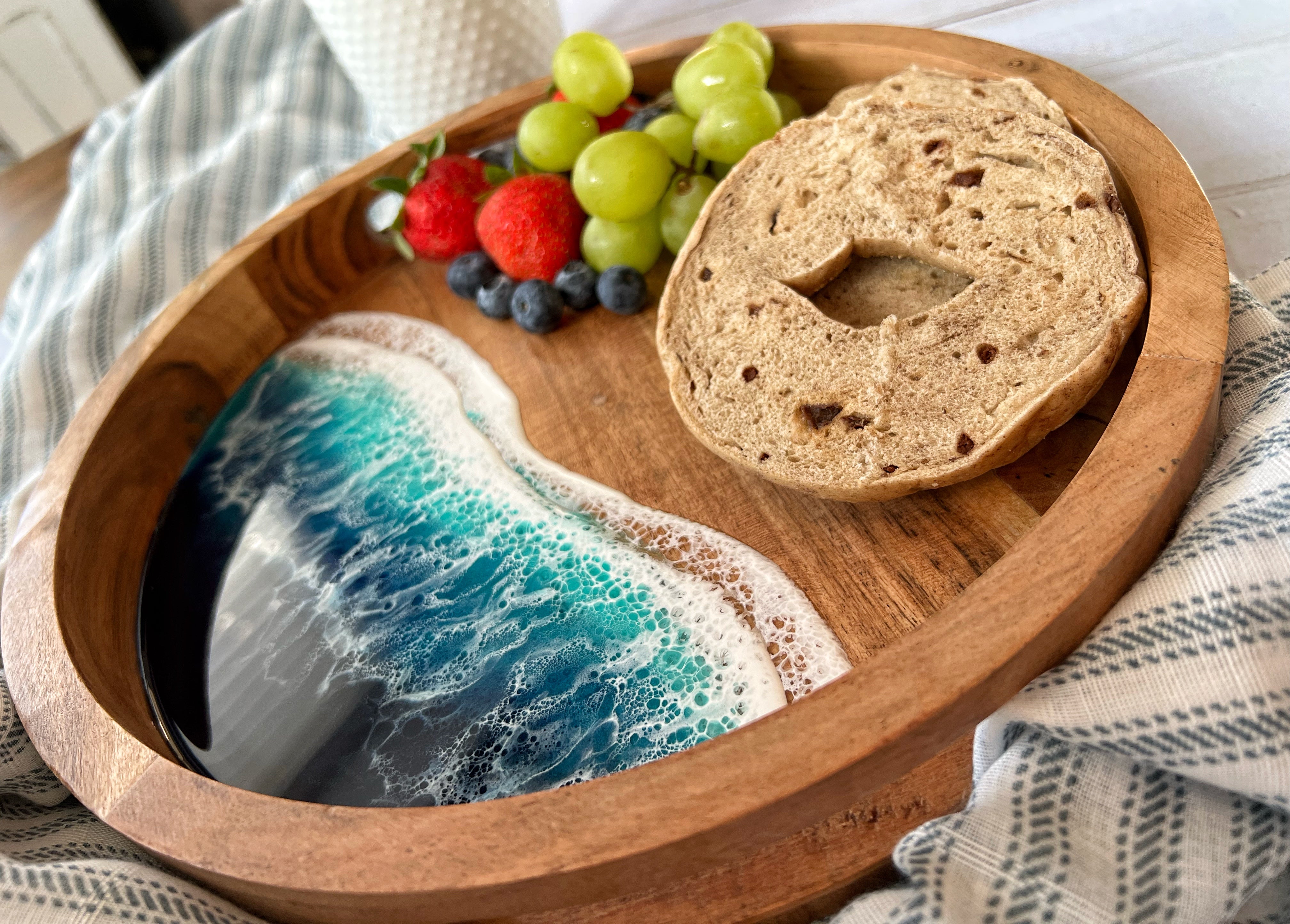 Wooden Ocean Serving Tray Secondary image