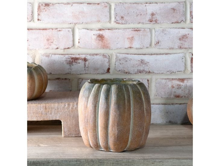 Fall Ombre Cement Pumpkin Planters | 3 Sizes Large