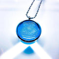 Ion Glass Defense Pendant 31MM Dark Aqua (Blue)