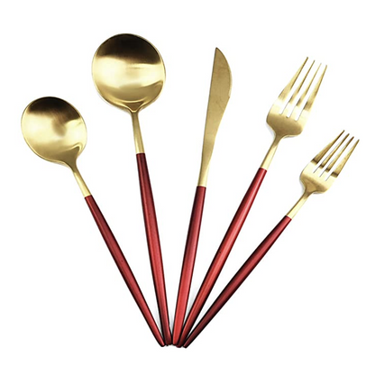 Lisse Flatware Set Red