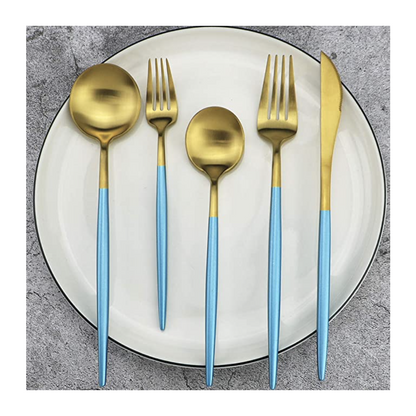 Lisse Flatware Set Cyan