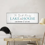 Classic Family Lake House Sign Style 2