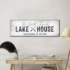 Classic Family Lake House Sign Style 3