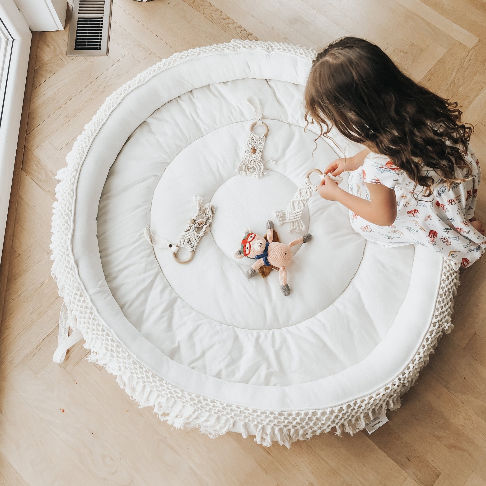 Macrame Round Play Mat Default OS Main image