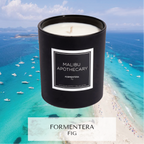 Matte Black Candle Formentera