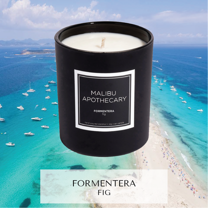 Matte Black Candle Formentera