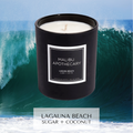 Matte Black Candle Laguna Beach